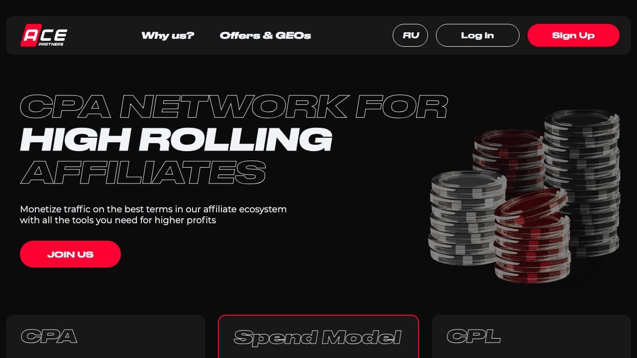Ace Partners homepage