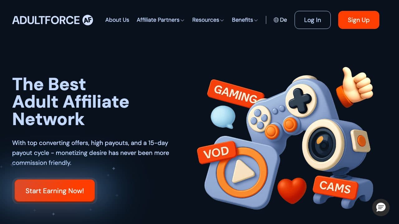 Adult Force homepage