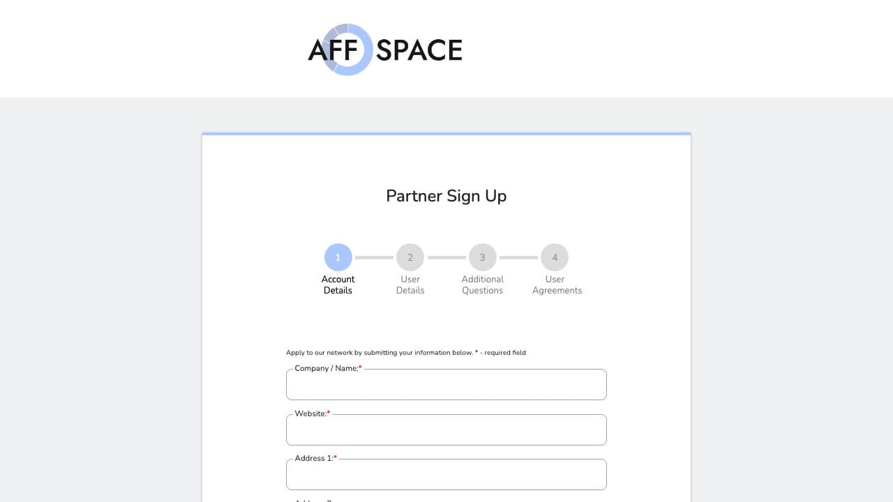 AFFspace homepage