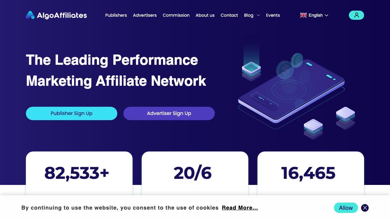 Algo-Affiliates homepage