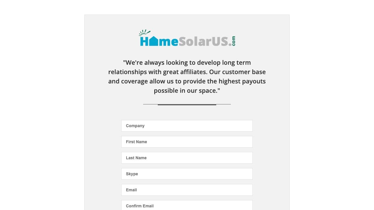 Home Solar U.S. homepage