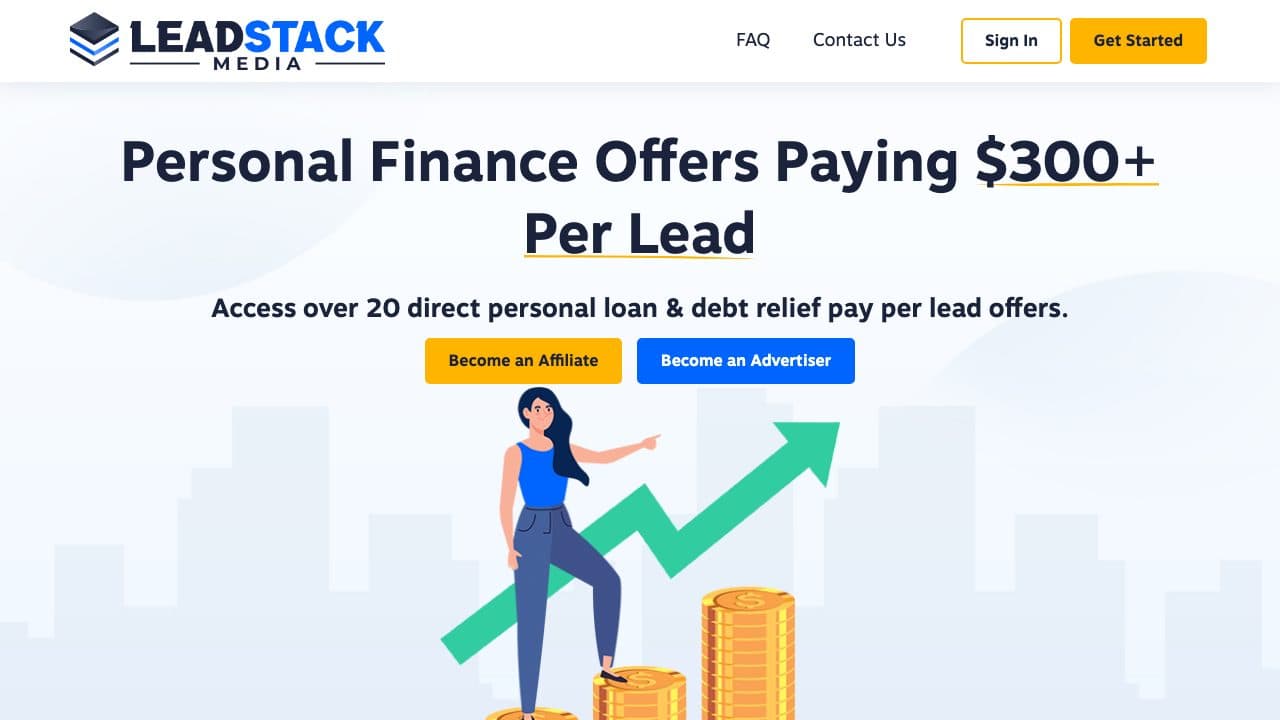 Lead Stack Media homepage