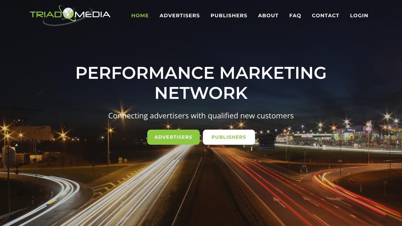 Triad Media homepage