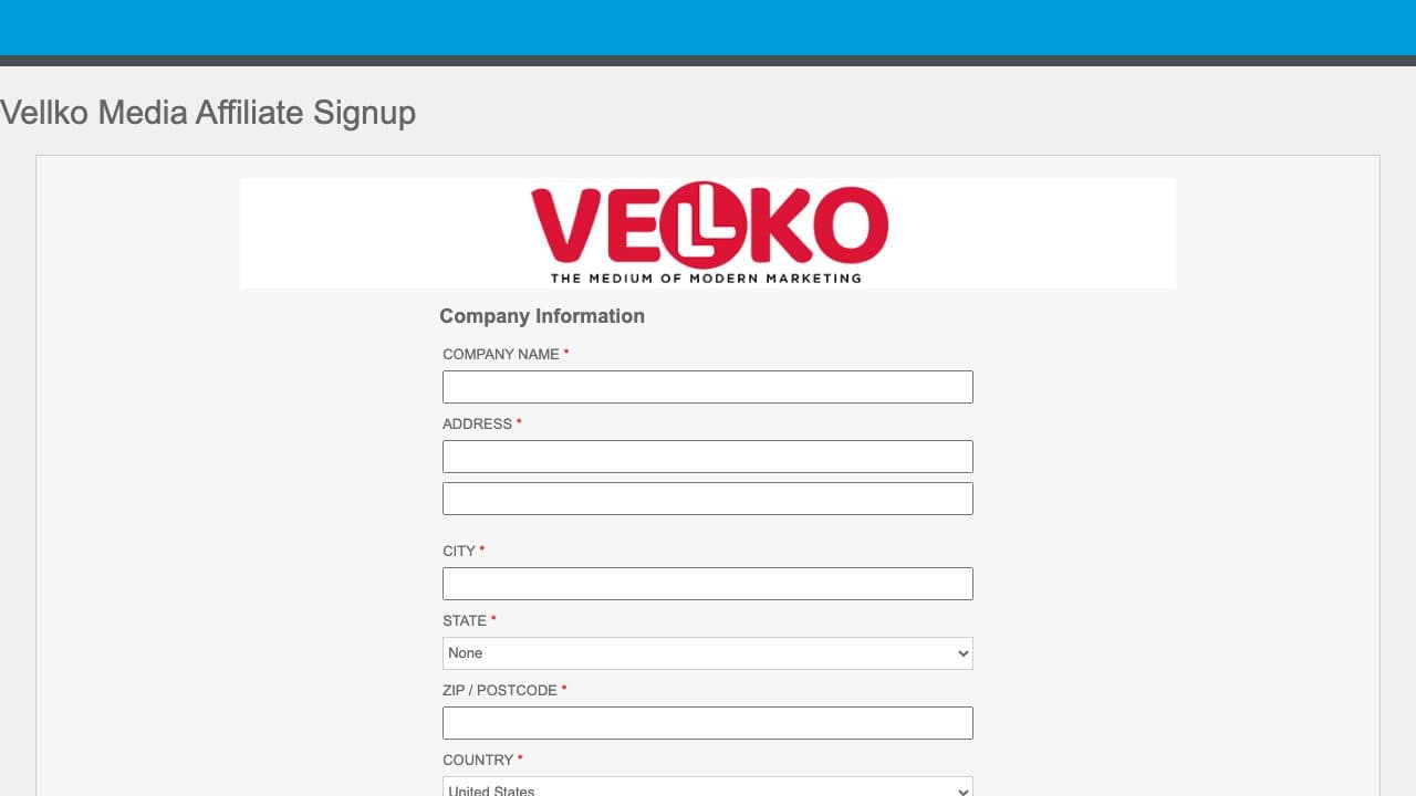 Vellko Media homepage