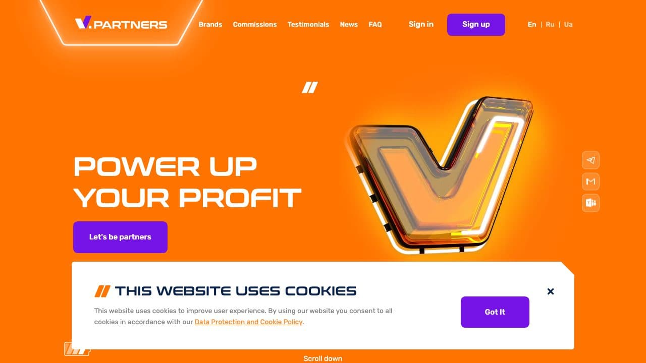 V.Partners homepage